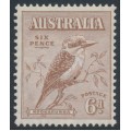 AUSTRALIA - 1932 6d red-brown Kookaburra, MNH – SG # 146 