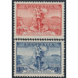 AUSTRALIA - 1936 2d red & 3d blue Telephone Cable set of 2, MNH – SG # 159-160