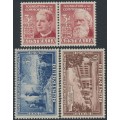 AUSTRALIA - 1951 3d to 1/6 Federation set of 4, MNH – SG # 241a-244