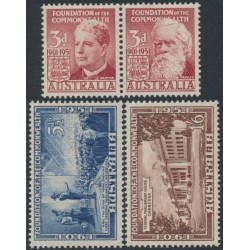 AUSTRALIA - 1951 3d to 1/6 Federation set of 4, MNH – SG # 241a-244