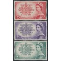 AUSTRALIA - 1953 3½d to 2/- QEII Coronation set of 3, MNH – SG # 264-266