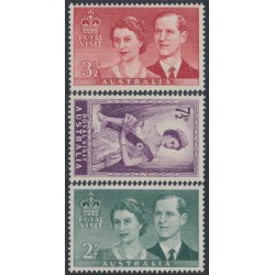 AUSTRALIA - 1953 3½d to 2/- Royal Visit set of 3, MNH – SG # 272-274