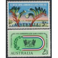 AUSTRALIA - 1962 5d & 2/3 Commonwealth Games set of 2, MNH – SG # 346-347