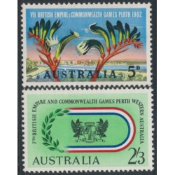 AUSTRALIA - 1962 5d & 2/3 Commonwealth Games set of 2, MNH – SG # 346-347