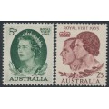 AUSTRALIA - 1963 5d & 2/3 Royal Visit set of 2, MNH – SG # 348-349