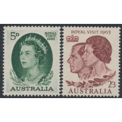 AUSTRALIA - 1963 5d & 2/3 Royal Visit set of 2, MNH – SG # 348-349