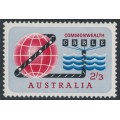 AUSTRALIA - 1963 2/3 red/blue/black Trans-Pacific Cable, MNH – SG # 362