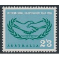 AUSTRALIA - 1965 2/3 green/blue ICY, MNH – SG # 380