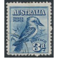 AUSTRALIA - 1928 3d blue Kookaburra, CTO – SG # 106