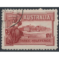 AUSTRALIA - 1927 1½d brownish lake Parliament House Canberra, CTO – SG # 105