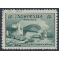 AUSTRALIA - 1932 5/- blue-green Sydney Harbour Bridge, CTO – SG # 143  