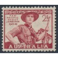 AUSTRALIA - 1948 2½d lake Scouting Jamboree, MNH – SG # 227