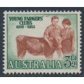 AUSTRALIA - 1953 3½d brown/green Young Farmers, MNH – SG # 267