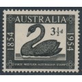 AUSTRALIA - 1954 3½d black WA Stamp Centenary, MNH – SG # 277