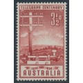 AUSTRALIA - 1954 3½d brown-red Telegraph, MNH – SG # 275