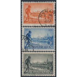 AUSTRALIA - 1934 2d to 1/- Centenary of Victoria set of 3 perf. 10½, used– SG # 147-149