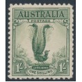 AUSTRALIA - 1932 1/- yellow-green Lyrebird, MH – SG # 140a