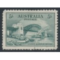 AUSTRALIA - 1932 5/- blue-green Sydney Harbour Bridge, CTO – SG # 143  
