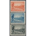 AUSTRALIA - 1934 2d to 1/- Centenary of Victoria set of 3 perf. 10½, MNH – SG # 147-149