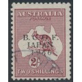 AUSTRALIA - 1947 2/- maroon Kangaroo, overprinted BCOF, used – SG # J6