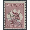 AUSTRALIA - 1947 2/- maroon Kangaroo, overprinted BCOF, used – SG # J6
