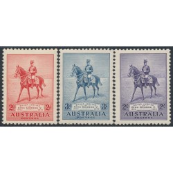 AUSTRALIA - 1935 2d to 2/- KGV Silver Jubilee set of 3, MNH – SG # 156-158