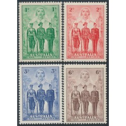 AUSTRALIA - 1940 1d to 6d Australian Imperial Forces (AIF) set of 4, MNH – SG # 196-199