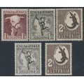 AUSTRALIA - 1948-1956 1/3 to 2/- Definitives, MNH – SG # 223-224f
