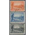 AUSTRALIA - 1934 2d to 1/- Centenary of Victoria set of 3 perf. 10½, used – SG # 147-149