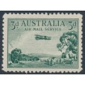 AUSTRALIA - 1929 3d green Airmail (vertical mesh paper), MNH – SG # 115