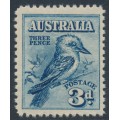 AUSTRALIA - 1928 3d blue Kookaburra, MNH – SG # 106