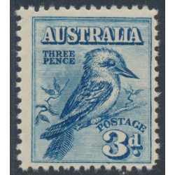 AUSTRALIA - 1928 3d blue Kookaburra, MNH – SG # 106