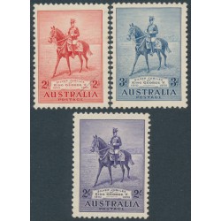 AUSTRALIA - 1935 2d to 2/- KGV Silver Jubilee set of 3, MH – SG # 156-158