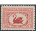 AUSTRALIA - 1929 1½d carmine-red Swan, MNH – SG # 116