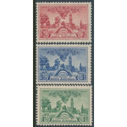 AUSTRALIA - 1936 2d to 1/- SA Centenary set of 3, MNH – SG # 161-163
