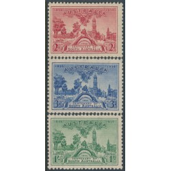 AUSTRALIA - 1936 2d to 1/- SA Centenary set of 3, MH – SG # 161-163