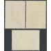 AUSTRALIA - 1938 5/- to £1 Robes set of 3 on thick paper, MNH – SG # 176-178