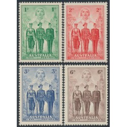 AUSTRALIA - 1940 1d to 6d Australian Imperial Forces (AIF) set of 4, MH – SG # 196-199