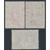 AUSTRALIA - 1948 5/- to £1 Robes set of 3 on thin paper, used – SG # 176a-178a