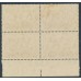 AUSTRALIA - 1937 1/6 dull claret Hermes, imprint block of 4, MH – ACSC # 162ze