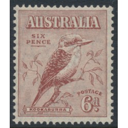 AUSTRALIA - 1932 6d red-brown Kookaburra, MNH – SG # 146