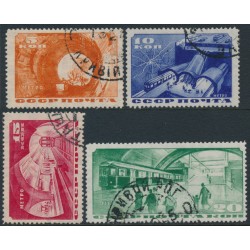 RUSSIA / USSR - 1935 Moscow Metro set of 4, used – Michel # 509-512