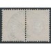 RUSSIA - 1858 10Kop brown/blue Coat of Arms, perf. 12¼:12½, no watermark, pair, used – Michel # 5