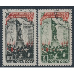 RUSSIA / USSR - 1950 Morozov Memorial set of 2, used – Michel # 1448-1449