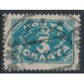 RUSSIA / USSR - 1925 3K blue Numeral Postage Due, perf. 14¾:14¼, used – Michel # P13IB