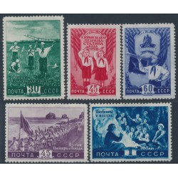 RUSSIA / USSR - 1948 Pioneer Organisation set of 5, MH – Michel # 1275-1279