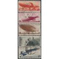 RUSSIA / USSR - 1934 5K to 30K Zeppelins set of 5, used – Michel # 483-487