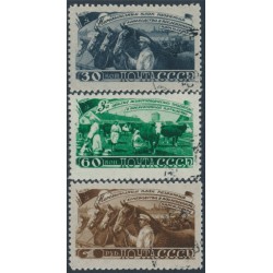 RUSSIA / USSR - 1948 Five Year Plan (Livestock) set of 3, used – Michel # 1256-1258