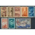 RUSSIA / USSR - 1949 Airmail set of 8, used – Michel # 1401-1408