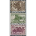 RUSSIA / USSR - 1932 5K to 80K Express Post stamps set of 3, used – Michel # 407-409